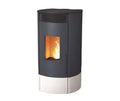 Estufa de pellets Bronpi Mila-MF marfil, 10,3 kW nominales, WiFi